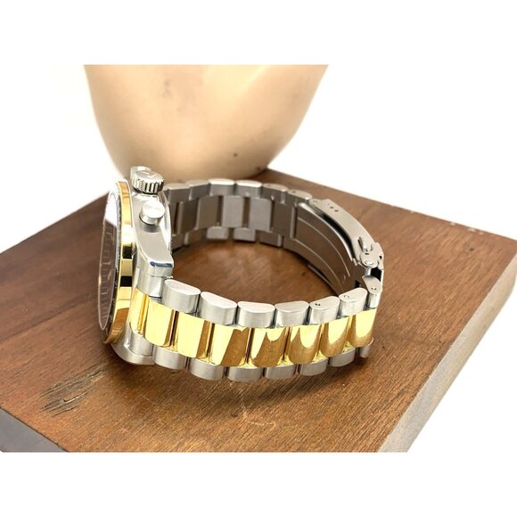 Tissot Men’s Watch Swiss Quartz Chronograph Black Dial Two Tone T1494172205100 - Picture 10 of 15